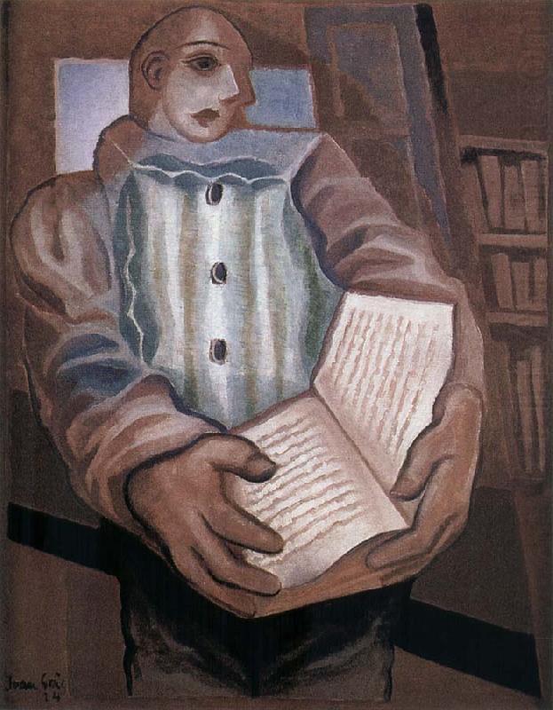 The clown scooped up the book, Juan Gris